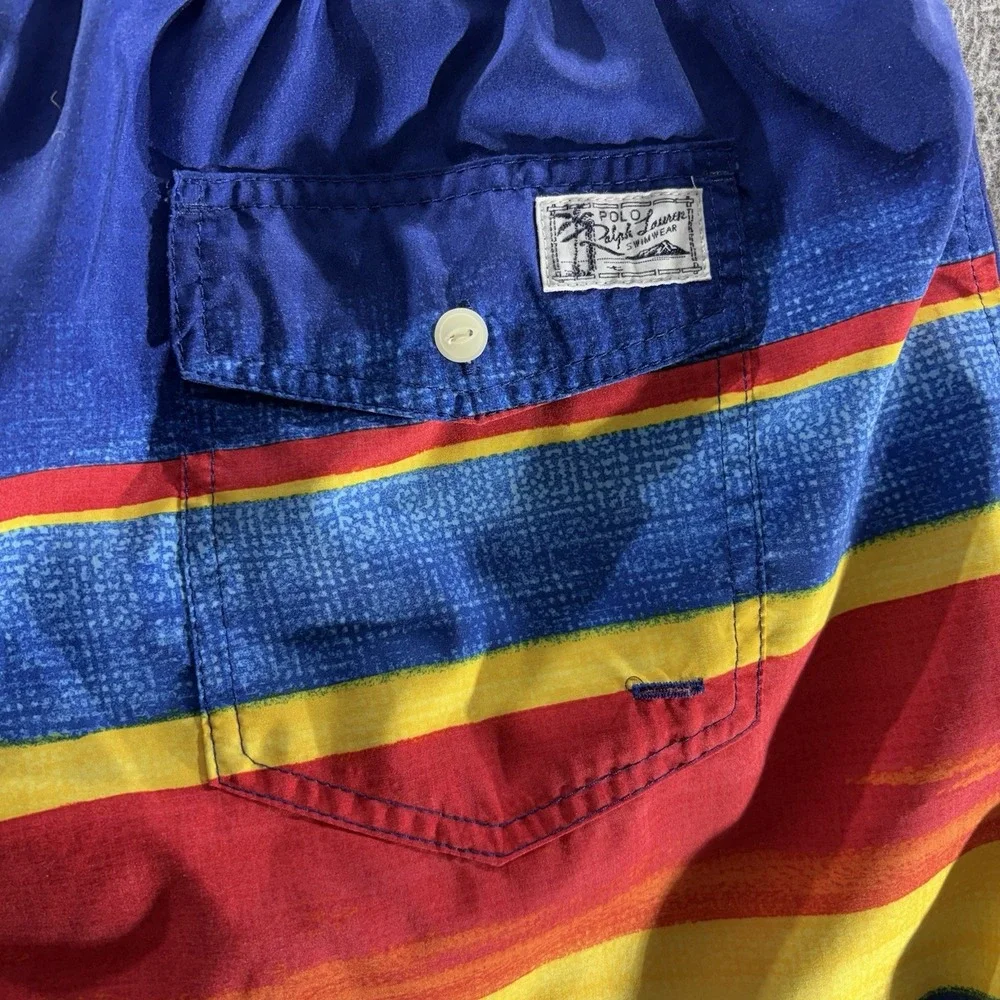 Polo Ralph Lauren Shorts Mens 2XL Lined Swimwear Lightweight Swim Stripes